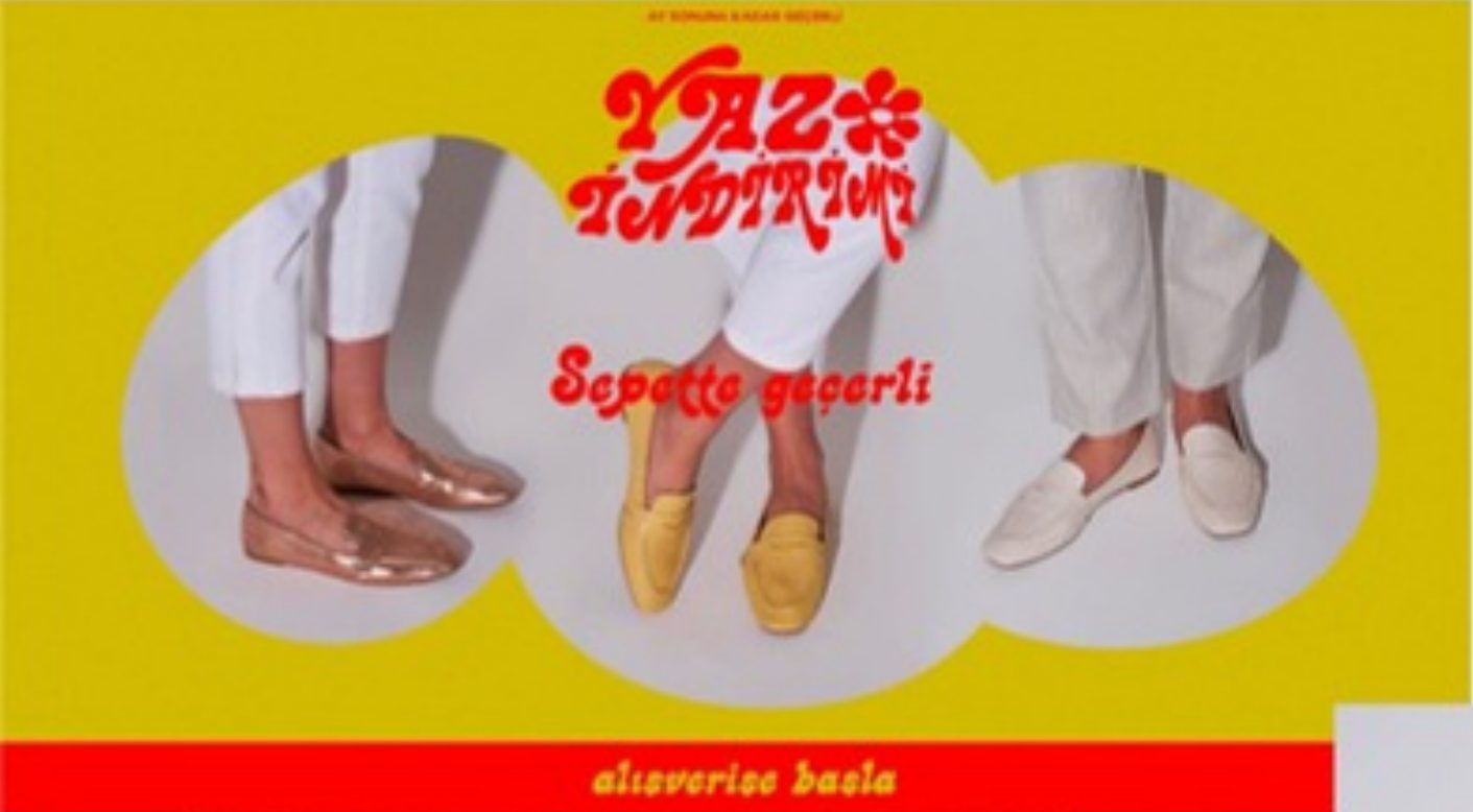 Summer sale campaign, yellow and red